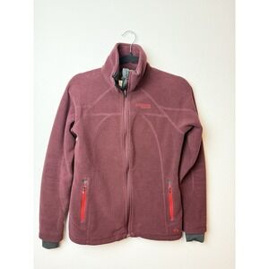 Columbia thermal Comfort Omni-Heat‎ women's jacket burgundy full zip up size S